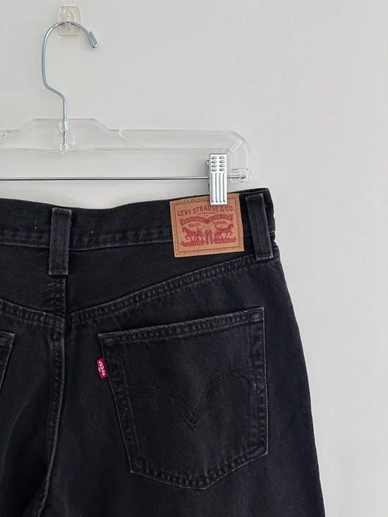 Levi's '94 Baggy Wide Leg Jeans | Washed Black | Size 30 | 100% Cotton Denim - Picture 6 of 7